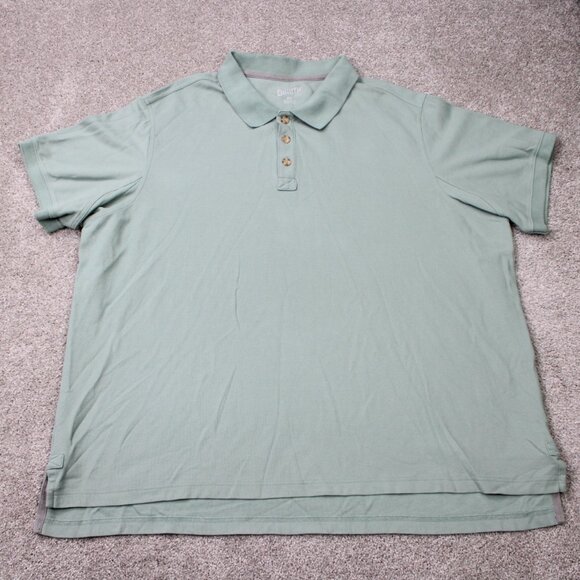Duluth No Polo Shirt Men 3XL XXXL Green Relaxed Fit Cotton Short Sleeve Pullover - Picture 1 of 15